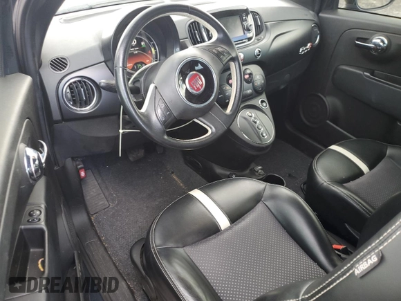 2016 FIAT 500e with VIN 3C3CFFGE0GT193185, listed as a Copart auction lot 53547515 with 31,335 mi miles and Salvage title. Bid and sale history available at DreamBid. Image 8.