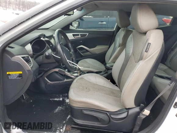 2012 Hyundai Veloster w/Red Int with VIN KMHTC6AD5CU030340, listed as a Copart auction lot 45793405 with 139,667 mi miles and Clean title. Bid and sale history available at DreamBid. Image 7.