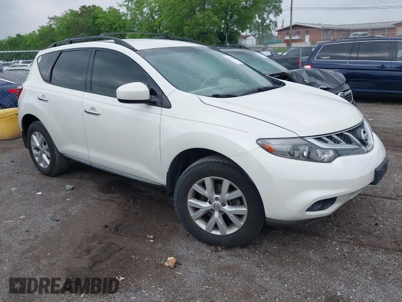 2013 Nissan Murano LE with VIN JN8AZ1MU0DW209419, listed as a IAAI auction lot 42135318 with 173,256 mi miles. Bid and sale history available at carsss.com. Image 1.