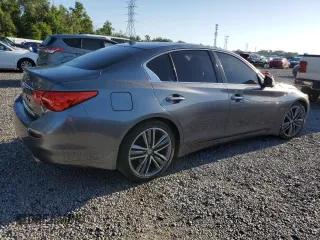 2017 Infiniti Q50 3.0t Premium with VIN JN1EV7AR3HM830234, listed as a Copart auction lot 52978005 with 74,077 mi miles and Clean Title. Bid and sale history available at carsss.com. Image 3.
