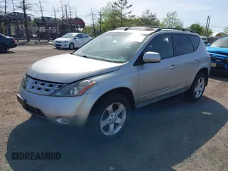 2005 Nissan Murano SL with VIN JN8AZ08W65W443815, listed as a IAAI auction lot 42143822 with 113,824 mi miles and . Bid and sale history available at carsss.com. Image 2.