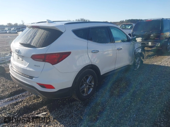 2017 Hyundai Santa Fe Sport 2.4L with VIN 5NMZU3LB9HH010581, listed as a IAAI auction lot 41758130 with 117,526 mi miles. Bid and sale history available at carsss.com. Image 4.