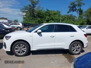 2023 Audi Q3 S line Premium with VIN WA1DECF34P1096834, listed as a IAAI auction lot 42644123 with 62,360 mi miles and . Bid and sale history available at DreamBid. Image 14.