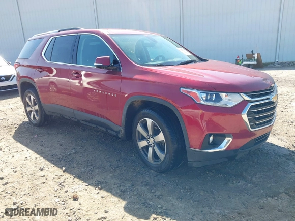 2018 Chevrolet Traverse LT Leather with VIN 1GNERHKW1JJ186565, listed as a IAAI auction lot 42023809 with 132,159 mi miles. Bid and sale history available at carsss.com. Image 1.