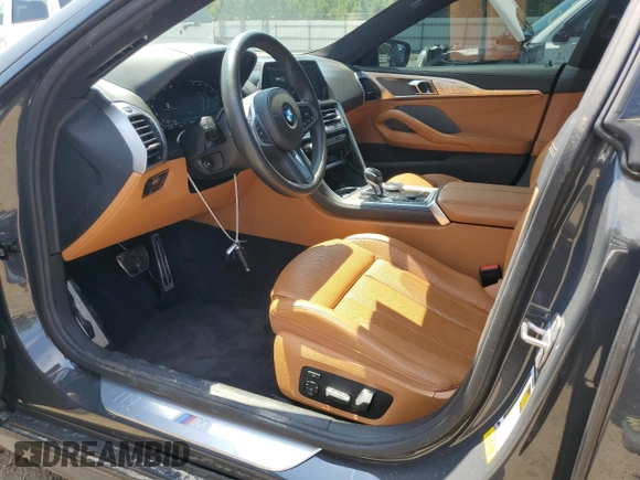 2020 BMW 8 Series 840i with VIN WBAGV2C06LCD56253, listed as a Copart auction lot 63133353 with 25,553 mi miles and . Bid and sale history available at DreamBid. Image 7.