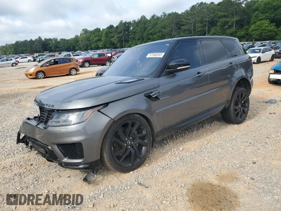 2018 Land Rover Range Rover Sport HSE with VIN SALWR2RV8JA187597, listed as a Copart auction lot 57568265 with 88,513 mi miles and Salvage title. Bid and sale history available at DreamBid. Image 1.