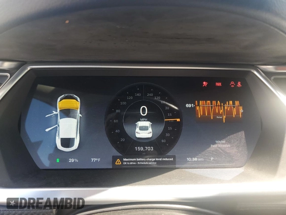 2013 Tesla Model S with VIN 5YJSA1AG3DFP11108, listed as a Copart auction lot 56247045 with 159,703 mi miles and Clean title. Bid and sale history available at DreamBid. Image 9.