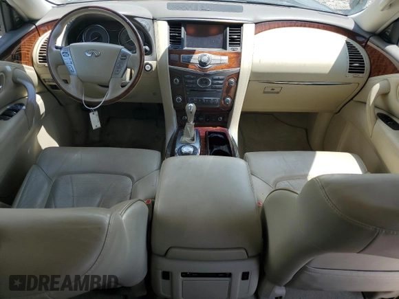 2015 Infiniti QX80 with VIN JN8AZ2NE5F9086764, listed as a Copart auction lot 65805134 with 154,333 mi miles and Salvage Title. Bid and sale history available at carsss.com. Image 8.