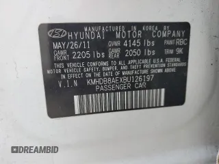 2011 Hyundai Elantra Touring GLS with VIN KMHDB8AEXBU126197, listed as a Copart auction lot 75101604 with 0 mi miles and Salvage Title. Bid and sale history available at carsss.com. Image 13.