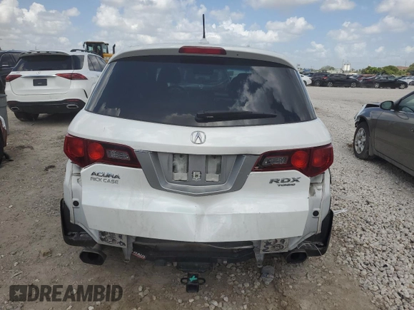 2012 Acura RDX with VIN 5J8TB2H28CA000854, listed as a Copart auction lot 66872064 with 167,558 mi miles and Salvage Title. Bid and sale history available at carsss.com. Image 6.