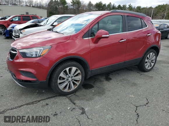 2018 Buick Encore Preferred with VIN KL4CJASB8JB625194, listed as a Copart auction lot 52187095 with 137,580 mi miles and Salvage Title. Bid and sale history available at DreamBid. Image 1.