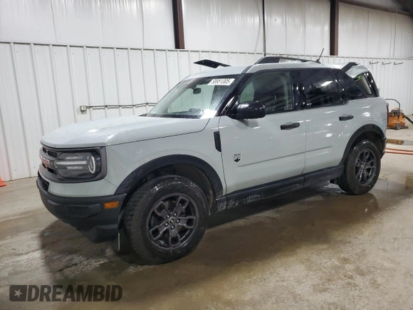 2022 Ford Bronco Sport Big Bend z VIN 3FMCR9B62NRE31886, wystawiony jako Copart lot #58951305 z przebiegiem 25 324 mil mil oraz Szkoda całkowita • Salvage title. Historia ofert i sprzedaży dostępna na DreamBid. Obrazek 1.