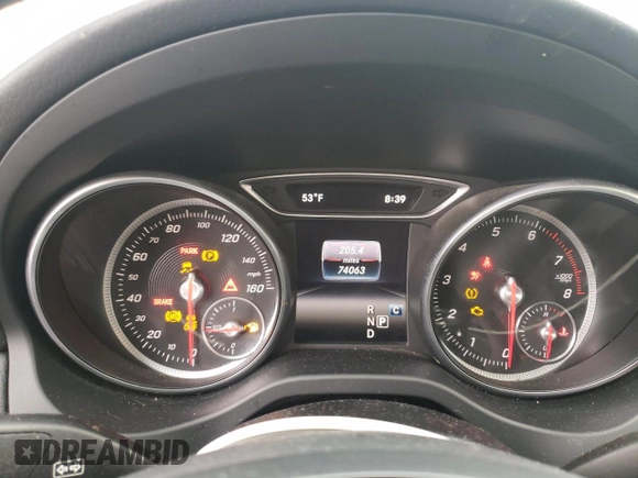 2017 Mercedes-Benz CLA with VIN WDDSJ4GB8HN408822, listed as a Copart auction lot 69150222 with 74,063 mi miles. Bid and sale history available at carsss.com. Image 9.