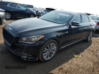 2017 Genesis G80 3.8L z VIN KMHGN4JE8HU211528, wystawiony jako Copart lot #59432525 z przebiegiem 123 020 mil mil oraz Czysty tytuł • Clean title. Historia ofert i sprzedaży dostępna na DreamBid. Obrazek 1.