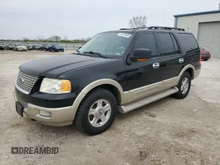 2005 Ford Expedition Eddie Bauer z VIN 1FMFU18595LA10659, wystawiony jako Copart lot #51472465 z przebiegiem 145 600 mil mil oraz Czysty tytuł • Clean title. Historia ofert i sprzedaży dostępna na DreamBid. Obrazek 1.
