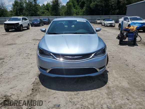 2015 Chrysler 200 Limited with VIN 1C3CCCABXFN677692, listed as a Copart auction lot 64976185 with 80,299 mi miles and Salvage title. Bid and sale history available at DreamBid. Image 5.