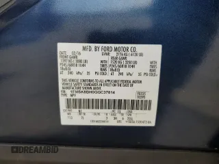 2016 Ford Explorer with VIN 1FM5K8BH0GGC37814, listed as a Copart auction lot 51626275 with 33,988 mi miles and Salvage Title. Bid and sale history available at DreamBid. Image 15.