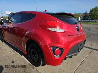 2013 Hyundai Veloster Turbo w/Black Int with VIN KMHTC6AE4DU142055, listed as a Copart auction lot 54666655 with 110,777 mi miles and Clean Title. Bid and sale history available at carsss.com. Image 3.