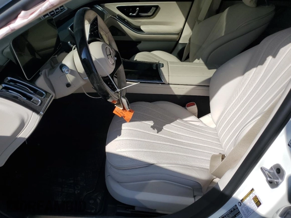 2023 Mercedes-Benz S-Class S 500 with VIN W1K6G6DB3PA223115, listed as a Copart auction lot 69158214 with 4,554 mi miles and Salvage Title. Bid and sale history available at carsss.com. Image 7.