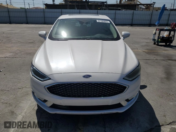 2017 Ford Fusion Titanium with VIN 3FA6P0SU8HR229470, listed as a Copart auction lot 57185625 with 97,973 mi miles and Salvage title. Bid and sale history available at DreamBid. Image 5.