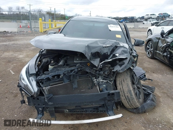 2015 Infiniti Q50 with VIN JN1BV7AP3FM347809, listed as a IAAI auction lot 41821304 with 107,733 mi miles and . Bid and sale history available at carsss.com. Image 10.