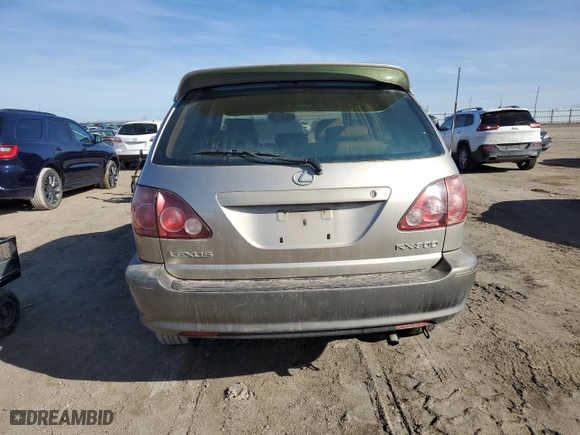 2000 Lexus RX 300 with VIN JT6HF10U8Y0159135, listed as a Copart auction lot 48112375 with 187,042 mi miles and Salvage Title. Bid and sale history available at carsss.com. Image 6.
