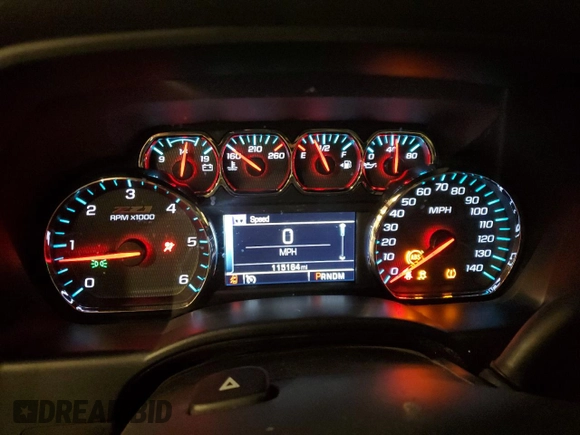 2014 Chevrolet Silverado 1500 LT with VIN 3GCUKREC0EG294862, listed as a Copart auction lot 53504995 with 115,164 mi miles and Salvage Title. Bid and sale history available at DreamBid. Image 9.