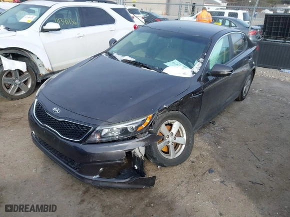 2015 Kia Optima LX with VIN 5XXGM4A79FG427173, listed as a IAAI auction lot 41351014 with 93,665 mi miles. Bid and sale history available at carsss.com. Image 2.