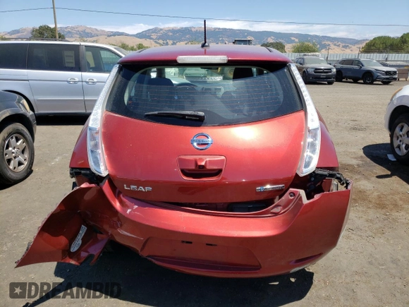 2015 Nissan LEAF SV with VIN 1N4AZ0CP2FC316001, listed as a Copart auction lot 62564533 with 64,069 mi miles. Bid and sale history available at carsss.com. Image 6.