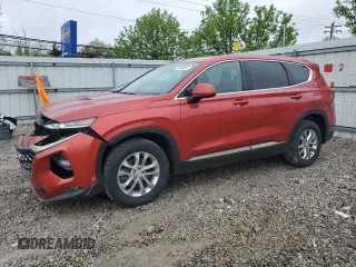 2019 Hyundai Santa Fe SEL with VIN 5NMS33AD3KH073756, listed as a Copart auction lot 53668205 with 99,872 mi miles and Salvage Title. Bid and sale history available at DreamBid. Image 1.