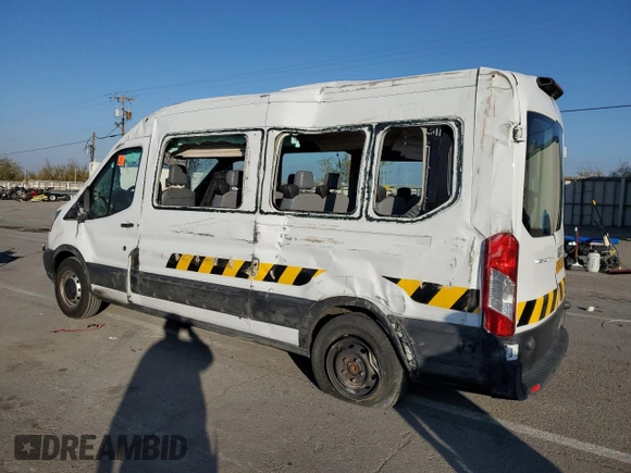 2019 Ford Transit Passenger XL with VIN 1FBAX2CM8KKB74307, listed as a Copart auction lot 82983424 with 114,377 mi miles and Salvage Title. Bid and sale history available at carsss.com. Image 2.
