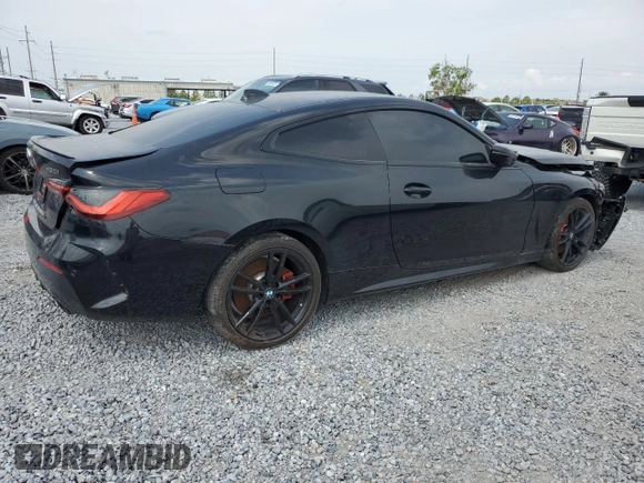 2022 BMW 4 Series 430i z VIN WBA53AP08NCJ06319, wystawiony jako Copart lot #50144015 z przebiegiem 17 935 mil mil oraz Szkoda całkowita • Salvage title. Historia ofert i sprzedaży dostępna na DreamBid. Obrazek 3.