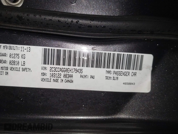2014 Chrysler 300 with VIN 2C3CCAGG0EH179435, listed as a IAAI auction lot 41202319 with 149,410 mi miles. Bid and sale history available at carsss.com. Image 9.