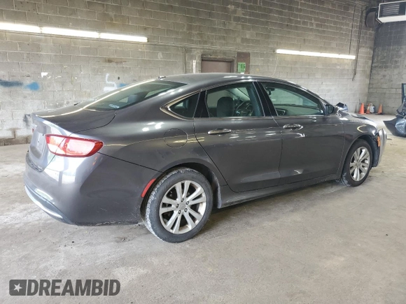 2015 Chrysler 200 Limited with VIN 1C3CCCAB0FN681282, listed as a Copart auction lot 59132615 with 90,577 mi miles and Salvage title. Bid and sale history available at DreamBid. Image 3.