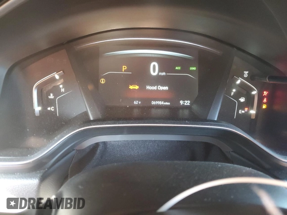 2020 Honda CR-V EX-L with VIN 2HKRW1H82LH424552, listed as a Copart auction lot 45870245 with 69,984 mi miles and Salvage Title. Bid and sale history available at carsss.com. Image 9.