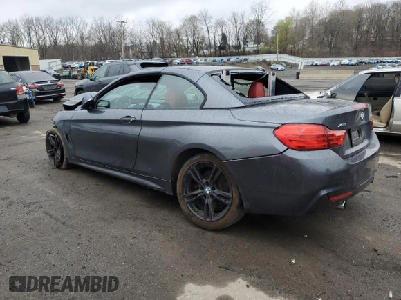 2015 BMW 4 Series 435i xDrive with VIN WBA3T7C56FP942328, listed as a Copart auction lot 52410695 with Not provided miles and Salvage title. Bid and sale history available at DreamBid. Image 2.