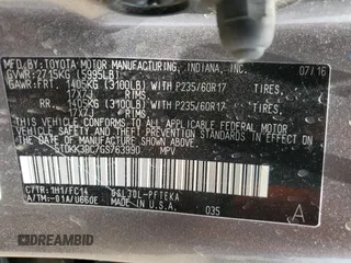 2016 Toyota Sienna LE AAS с VIN 5TDKK3DC7GS763990, выставлен на аукционе Copart как лот 57080655 с пробегом 74 036 миль миль и Списание • Salvage title. История ставок и продаж доступна на DreamBid. Изображение 13.