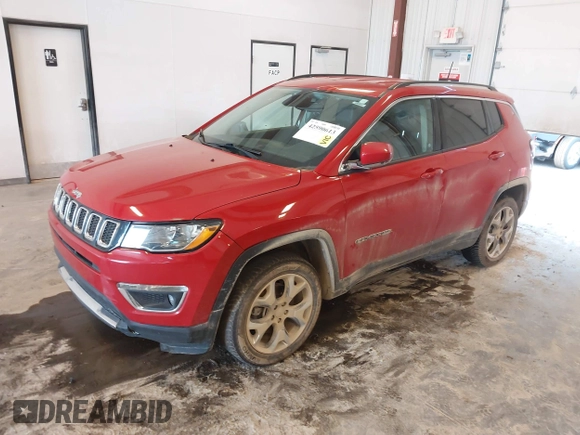 2019 Jeep Compass Limited z VIN 3C4NJDCB9KT752972, wystawiony jako IAAI lot #42590613 z przebiegiem 81 439 mil mil oraz . Historia ofert i sprzedaży dostępna na DreamBid. Obrazek 17.