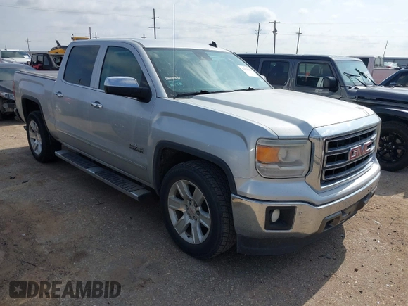 2014 GMC Sierra 1500 SLT with VIN 3GTP1VEC9EG294948, listed as a IAAI auction lot 42374611 with 107,337 mi miles and . Bid and sale history available at DreamBid. Image 1.