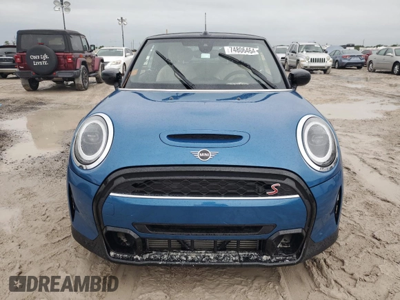 2023 MINI Convertible Cooper S с VIN WMW43DL09P3R05368, выставлен на аукционе Copart как лот 74806464 с пробегом Не указан миль и На запчасти • Non repairable. История ставок и продаж доступна на DreamBid. Изображение 5.