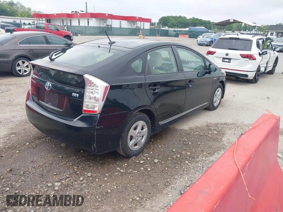 2011 Toyota Prius I with VIN JTDKN3DU7B1375308, listed as a IAAI auction lot 42175054 with 146,975 mi miles. Bid and sale history available at carsss.com. Image 4.