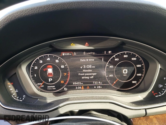 2018 Audi Q5 Premium Plus with VIN WA1BNAFY2J2010039, listed as a Copart auction lot 38056243 with 69,455 mi miles and . Bid and sale history available at DreamBid. Image 9.