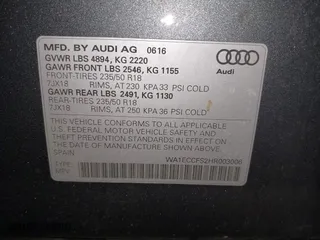 2017 Audi Q3 Premium with VIN WA1ECCFS2HR003006, listed as a IAAI auction lot 41947406 with 45,602 mi miles. Bid and sale history available at carsss.com. Image 9.