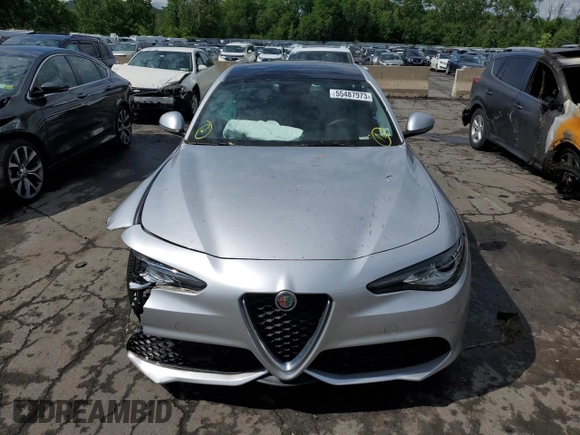 2019 Alfa Romeo Giulia Ti Sport with VIN ZARFANBN9K7608273, listed as a Copart auction lot 55487973 with 0 mi miles. Bid and sale history available at carsss.com. Image 5.