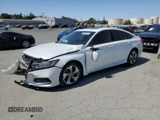 2018 Honda Accord EX with VIN 1HGCV1F47JA224183, listed as a Copart auction lot 60002595 with 102,566 mi miles and Salvage title. Bid and sale history available at DreamBid. Image 1.