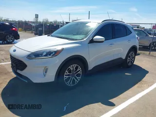 2020 Ford Escape SEL with VIN 1FMCU0H61LUA40865, listed as a IAAI auction lot 41889903 with 58,592 mi miles and . Bid and sale history available at carsss.com. Image 2.