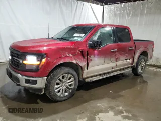 2024 Ford F-150 XLT with VIN 1FTEW3LPXRKE09347, listed as a Copart auction lot 42101375 with 2,301 mi miles and Salvage Title. Bid and sale history available at carsss.com. Image 1.