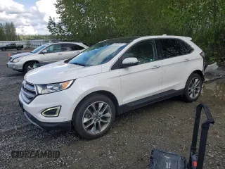2015 Ford Edge Titanium with VIN 2FMPK4K9XFBB57470, listed as a Copart auction lot 53966505 with 82,407 mi miles and Salvage Title. Bid and sale history available at carsss.com. Image 1.