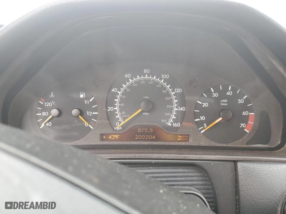 1999 Mercedes-Benz E-Class with VIN WDBJF70H7XA773312, listed as a Copart auction lot 43809765 with 200,204 mi miles and Salvage Title. Bid and sale history available at carsss.com. Image 9.