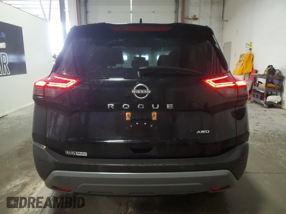 2023 Nissan Rogue S with VIN 5N1BT3AB1PC736077, listed as a Copart auction lot 58308225 with 79,350 mi miles and Clean title. Bid and sale history available at DreamBid. Image 6.